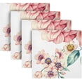 thumbnail image 5 of Beautiful Flower Pattern Napkins Reusable Washable Cloth Napkins Set of 4, Soft Comfortable Dinner Napkins for Family Weddings Holiday Party 20 X 20 Inch Washcloth Gift, 5 of 7
