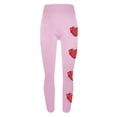 thumbnail image 5 of Feancey Lighten Valentines Day Womens Workout Leggings High Waisted Butt Lifting Yoga Tights Cute Heart Print Tummy Control Running Pants Sportswear Pink XL, 5 of 7
