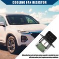 thumbnail image 3 of No.253851M000 Radiator Fan Controller Resistor for Hyundai Accent Interior Metal Plastic 1pcs  Black Green, 3 of 6