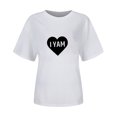 thumbnail image 1 of Camisetas sueltas con estampado interesante para hombres y mujeres Fridja  bn2622, 1 of 6
