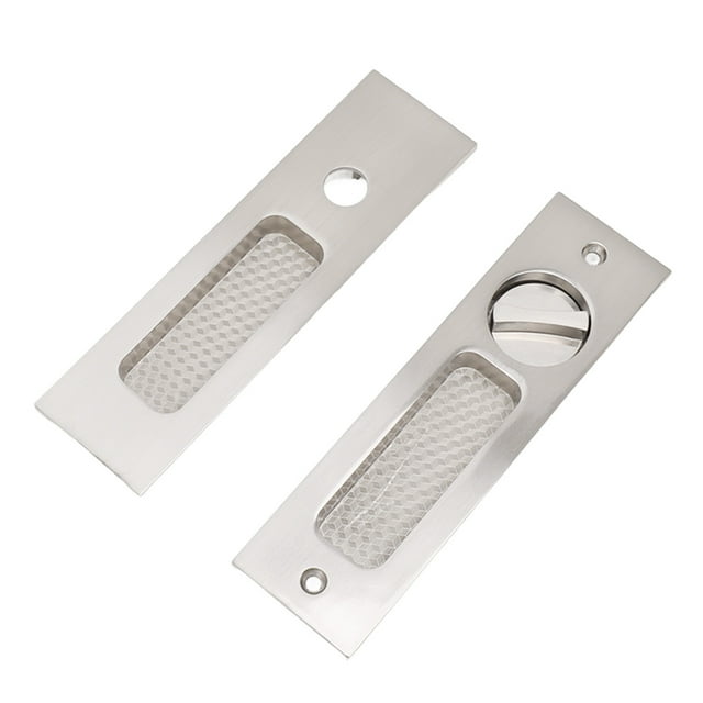 Cerradura De Embutir Para Puerta Corredera, aleación De Zinc, Manija Empotrada Invisible, Pestillo, Bolsillo, Herrajes Interiores, Dormitorio, Cocina, Contenedor De Granos,