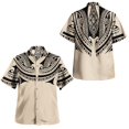 thumbnail image 3 of Camisa de playa de manga corta con estampado 3D para hombres, ropa tribal isleña polinesia, camisas casuales con botones para hombres, ropa, 3 of 5
