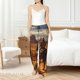 thumbnail image 4 of Fotbe Western Desert Cowboy Cloud Pantalones de Pijama para Mujer, Pantalones de Dormir, Pantalones Pj con Cordón y Bolsillos-Medium, 4 of 6