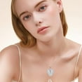 thumbnail image 5 of Angel Wings Necklace 925 Sterling Silver Guardian Angel Wings Pendant Necklace Birthstone Necklace for Women  Christmas Jewelry Gifts, 5 of 10