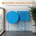 thumbnail image 2 of QinaQin Patio Bistro Set with Foldable Table and 2 Chairs, Powder Coated Metal Frame, 3Pcs, 2 of 8