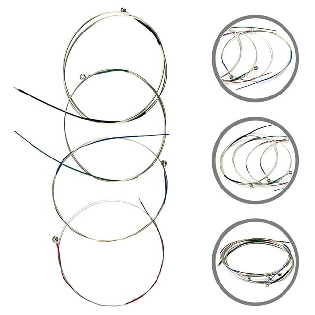 BESTYASH 1Set Silver Viola String Replacement Set Professional Musical Instrument Accessories Durable Tone