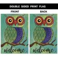 thumbnail image 3 of Owl Welcome Garden Flag 12.5x18 Inch Vertical Double Sided Rainbow Cute Owl Tree Branch Yard Garden House Flag for Outdoor Indoor Decoration, 3 of 6