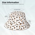 thumbnail image 2 of Kll German Shepherd Dog Bucket Hat for Women Men Packable Travel Beach Sun Hat Outdoor Rave Accessories Reflective Fisherman Cap, 2 of 6