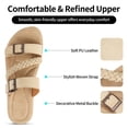 thumbnail image 3 of Decould sylf Women Slide Sandals Comfort Soft Adjustable Strap Flats shoes Anti-Slip Slippers Sandals, 3 of 7