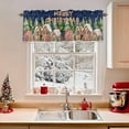 thumbnail image 2 of Kitchen Curtain Valances for Windows,Abstract Gingerbread Candy Rod Pocket Small Valance Panel, 2 of 8