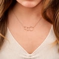 thumbnail image 4 of Mother and Daugther Mother's Day Gift, Mother's Day Gift from Daughter, Mother Day Gift Ideas, Necklace and Card Gift for Mom, Gift for Mom[Rose Gold Triple Infinity Ring,Purple Gradient], 4 of 8