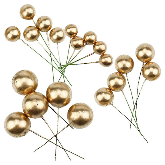 CIMAXIC Multi-Function Cupcake Topper Golden 20Pcs