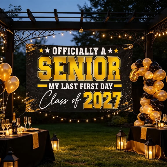 Class of 2027 Graduation Flags Classroom, Polyester Large Banner Decorations, Easy Hang Store Transport Flag, S*chool Group Celebration Indoor Outdoor Display
