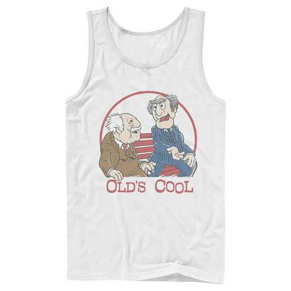 Men's The Muppets Old's Cool  Tank Top White Medium