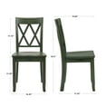 thumbnail image 7 of Duhome Solid Wood Dining Chairs Set of 2 Modern Cross Back Chairs for Kitchen, Dining Room,Green, 7 of 7