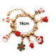 thumbnail image 2 of Pulsera navideña con dijes de Papá Noel, precioso colgante de metal para mujeres, niñas, niños y hombres, 2 of 5