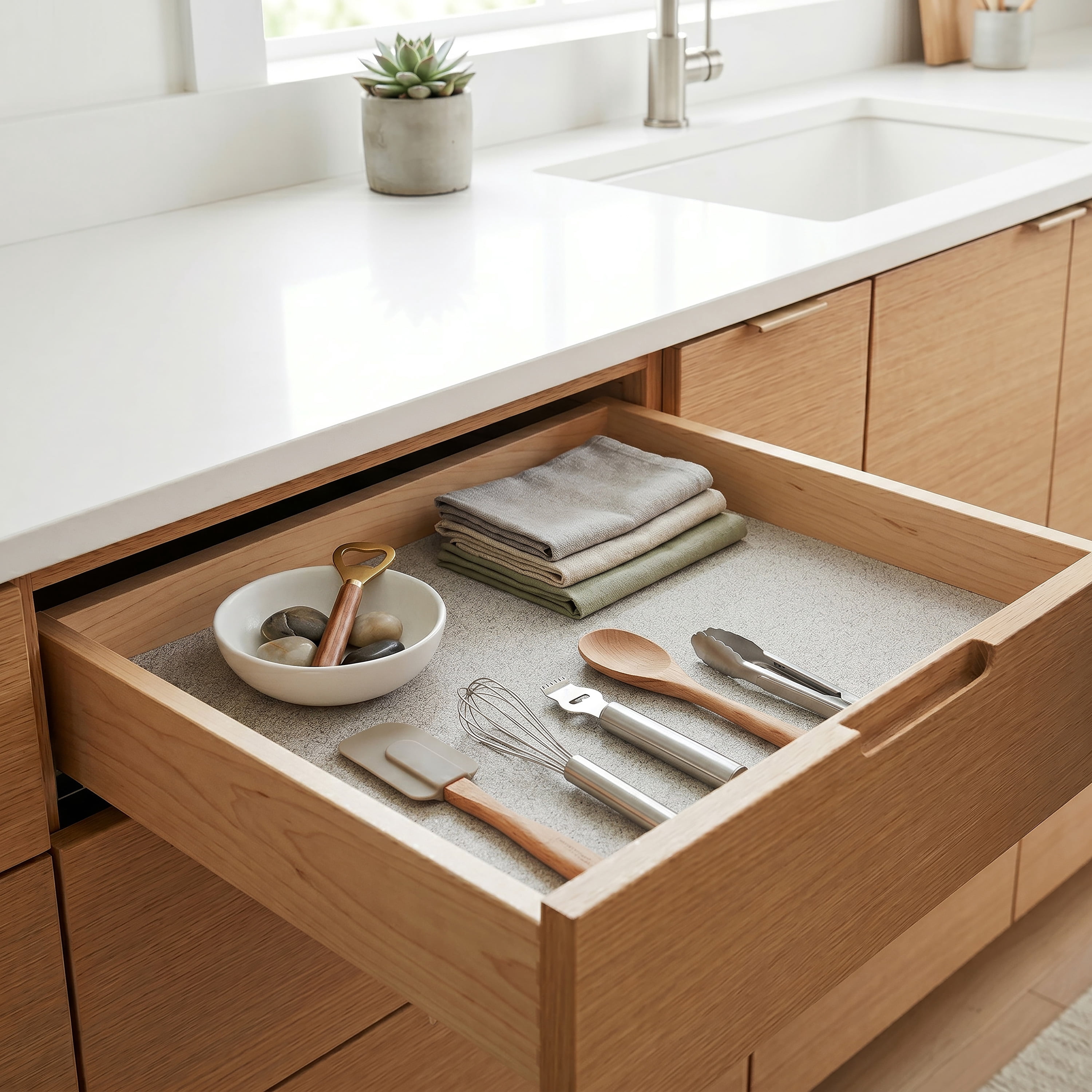 Simplify Shelf Liner Jumbo Roll 30 Square Feet | PVC Cabinet Liner 18x240 Inches | Kitchen Drawer Protection | Home Organization Mat
