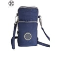 thumbnail image 2 of Luxtrada Waterproof Nylon Crossbody Cell Phone Purse Smartphone Wallet Bag for Women Compatible with All Smartphones Up to 6.5inch (Navy), 2 of 10