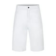thumbnail image 3 of HCNTES Mens Board Shorts Bermuda Shorts Drawstring Summer Beach Stretch Shorts with Pockets(White,S), 3 of 8
