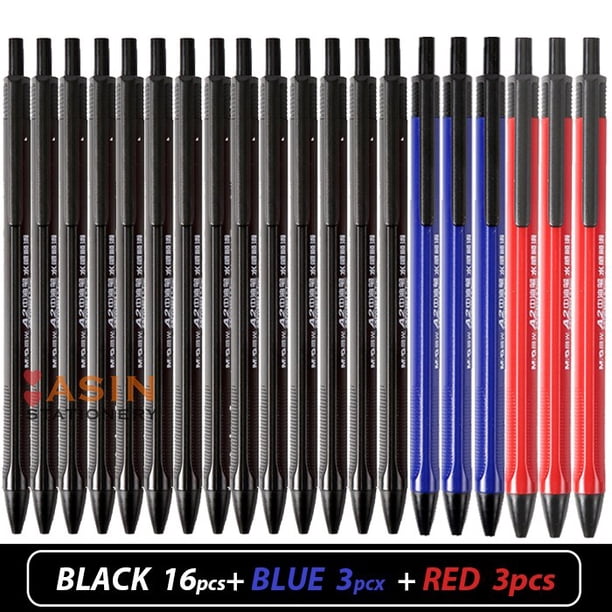 M & G-Bolígrafo de escritura de Semi Gel, bolígrafo económico de 0,7mm, negro/azul/rojo para la escuela y la Oficina, suministro de regalo