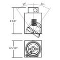 thumbnail image 2 of Eurofase Lighting TE221 White 5" Adjustable Square Recessed Trim, 2 of 2