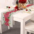 thumbnail image 5 of Table Runner Clearance! 2023 Valentines Day Wedding Red Valentine's Day Table Flag Home Decor Waterproof Tablecloth Wedding Party Doilies Valentines Day Decorations 1Pc Table Runner, 5 of 7