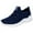 Dark Blue, variant on Women's Adjustable 𝖫a𝖼e Up Sneaker Lightweight Wide Width Sneakers Summer Breathable Mesh Shoes Workout Training Sport Shoes Fashion So𝗅id Color Tenis