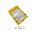 thumbnail image 4 of Injueey 100 piezas de bolsas de cuidado posterior diseño de ventana transparente carcasa de teléfono móvil Teléfono y Comunicación Oro 12x22cm, 4 of 6
