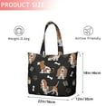thumbnail image 4 of Basset Hounds with Bones and Presents Travel Tote Bags for Women Carry On,Large Weekender Bags for Women Travel,Multi Functional Duffle Bag for Work,Shopping,Sports, 4 of 5