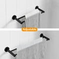 BEYCED Adjustable Bath Towel Bar (16.4-28.3in), Double, Stainless Steel ...