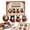 A003- Clear, variant on 4 Pcs, 3D Beaded Cat Christmas Ornament Kit 13 Inch, Diy Christmas Crafts for Adults and Kids, Holiday Beading Decorations Set for Cat Lovers, 4 Festive Cat Figures