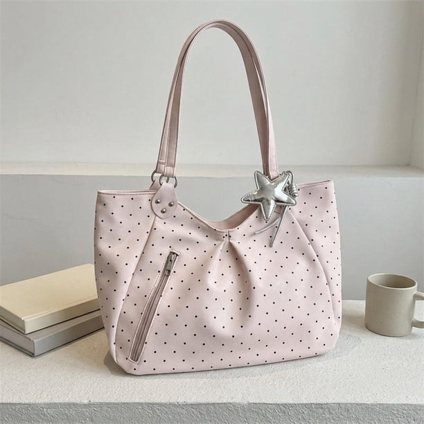 Bolso tote de moda para ir de compras, ideal para mujeres que trabajan en oficina, viajan o trabajan los fines de semana. Rosa