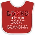thumbnail image 3 of Inktastic Loved by My Great Grandma Cute Ladybug Boys or Girls Baby Bib, 3 of 4