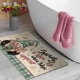 thumbnail image 6 of Spring is Here When Tulips Appear Decorative Front Door Mat, Gnome Flower Green Plaid Doormat Indoor Outdoor Non-Slip Floor Entryway Rug, Polka Dot Farmhouse Home Kitchen Decoration 17x30 Inch, 6 of 6