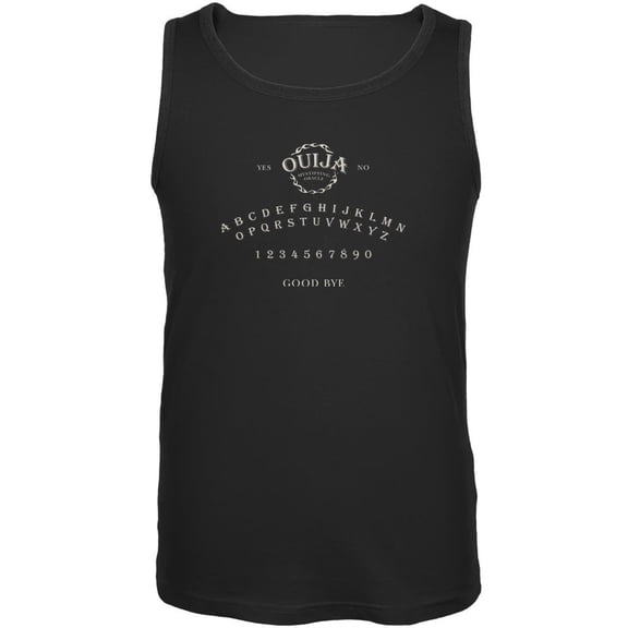 Halloween Ouija Board Costume Black Adult Tank Top - 2X-Large