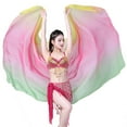 thumbnail image 2 of Size Plus Belly Dance Gradient Scarf Hand-thrown Yarn Dance Performance Scarf Shawls, 2 of 3
