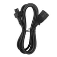 thumbnail image 1 of IEC320 C14 Male To C5 Female Power Cord, 5.9ft IEC320 C14 To IEC320 C5 Power Cord Oxygen Free Copper Conductor Heat Resistant PVC Outer Cover  For LCD Monitor, 1 of 8