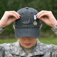 thumbnail image 6 of Veteran Printed Baseball Cap Patriotic Design Adjustable Casual Hat for Daily Wear Outdoor Activities Female Veteran Identity Statement Headwear(Black), 6 of 6