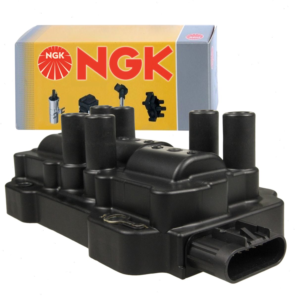 NGK Ignition Coil Wires & 6 V-Power Spark Plugs Kit – For Jeep Wrangler V6