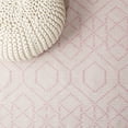 thumbnail image 6 of SAFAVIEH Montauk Lars Geometric Cotton Area Rug, Pink/Ivory, 4' x 6', 6 of 8