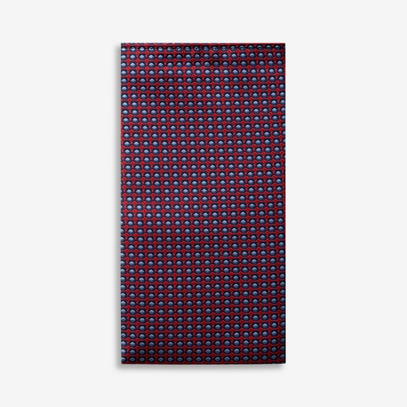 Red Blue Geometric Pocket Square