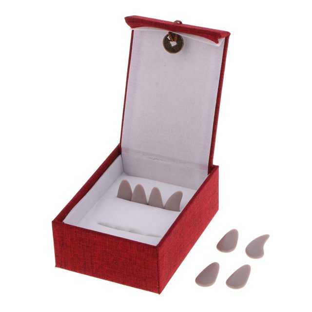 Guzheng chino cítara china dedo selecciones uas gris Sunnimix Guzheng Finger Picks