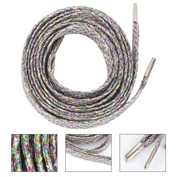 Worgeous  Shoe Metal Toe Laces Shoelaces for Eyelets Casual