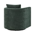thumbnail image 4 of Comfort Pointe Sheldon Kelly Green Fabric Swivel Barrel Chair, 4 of 16
