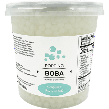 Soeos Yogurt Flavored Popping Boba, 6.6 lbs – Bursting Yogurt Pearls for Bubble Tea, Frozen Yogurt & Desserts