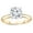 2CT Gold over Silver, variant on Amore Solitaire Engagement Ring for Women Moissanite Sterling Silver Ginger Lyne Collection