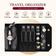 thumbnail image 4 of Jewelry Box and wallet for Women Girls Gift, Travel Jewelry Organizer Large 2 Layer with Removable Tray, Jewelry Holder with Lock for Necklace Earrings Rings Bracelets, 4 of 5