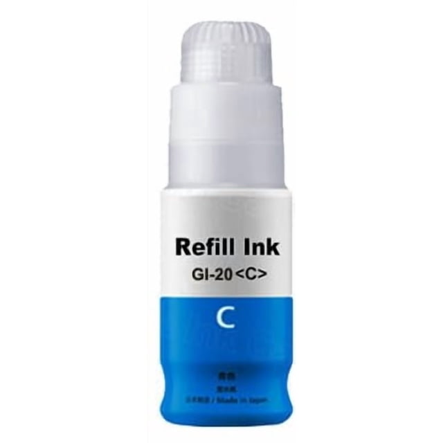 Botella de tinta cian GI-20 Vivid Colors 70 ml para PIXMA