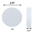 thumbnail image 5 of 20Pcs Plastic Storage Caps Lids Ribbed for Standard Regular Mouth Mason Jar Bottle, 86mm & 70mm, 5 of 5