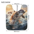 thumbnail image 5 of Ryvnso Dolphin Jumping Bathroom Shaggy Rugs Toilet Mat Soft Contour Rug, 5 of 9